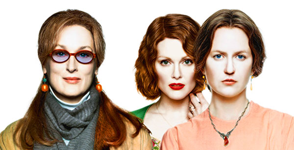 Portrét Nicole Kidman, Julianne Moore a Meryl Streep
