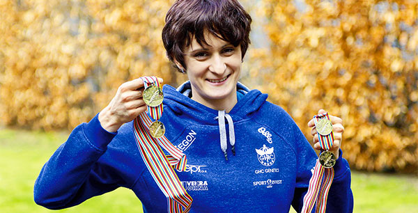 Martina Sáblíková s medailami