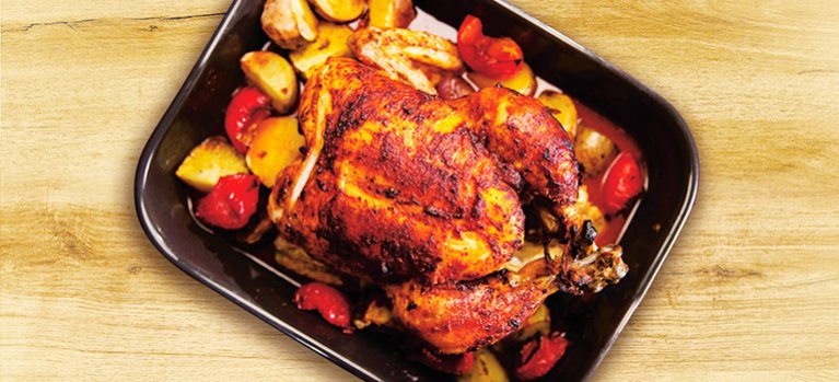 Dajte si… Pečené kura so zeleninou – kuchárska show