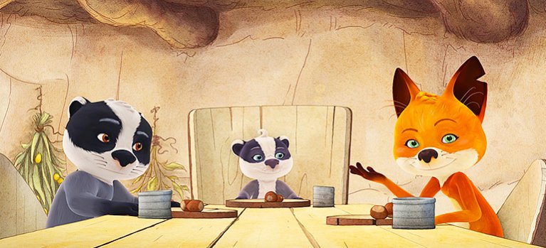 Rodinka líšok a jazvecov – animovaný seriál pre deti